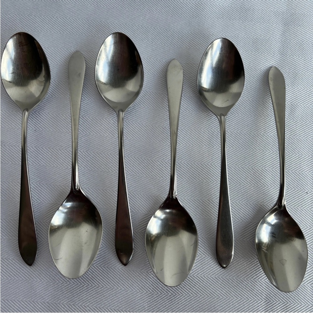 Set of Six Silver Spoons